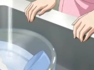 Nympho anime girl freting hard penis