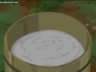 Napalone anime dostaje mokre cipka pieprzony