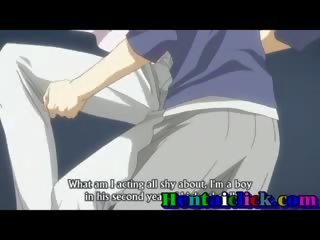 Ładniutka anime gej chłopak gorące foreplayed i seks zabawa