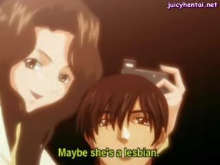Anime Lesbians Tribbing And Kissing