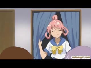Anime coeds lésbica sexo