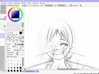 Hentai speed drawing - daļa 2 - inking