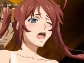 Nepakartojamas anime mergaitė gauna nuskustas twat prikaltas kietas