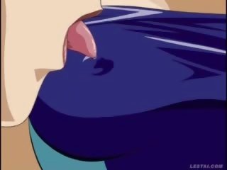 Lezbické hentai anime cutie v plavky violated