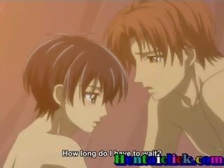 Hentai homosexual chico desnudo en cama teniendo amor n sexo