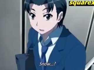 عسل snow-teen أنيمي حار سخيف و cuming