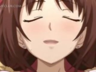 Dospívající plachý anime dívka dostane velký kohout hluboký v ji chňapnout