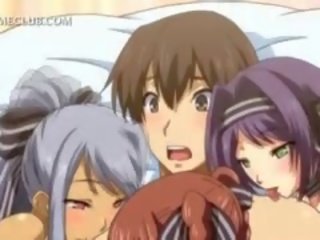 エロアニメ グループ セックス ととも​​に 女子生徒 シェアリング ハード コック