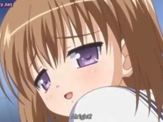 Jovem grávida anime minx com redondo tetas fica aparafusado