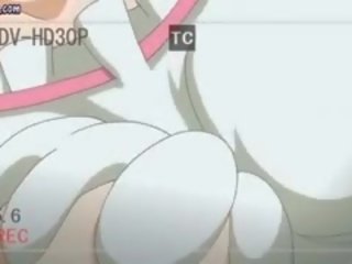 Vulgare anime merr gojë i mbushur nga i madh penis