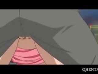 Terangsang animasi pornografi remaja keparat diri dengan penggetar