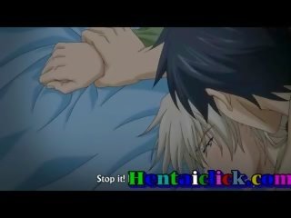 Hentai homossexual jovens depilados kissed e incondicional fodido