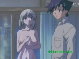 Anime tyttö kanssa valtava tiainen saa perseestä mukaan hänen poikaystävä