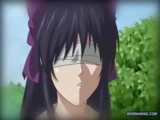 Hentai blindfolded schoolgirl getting tricked