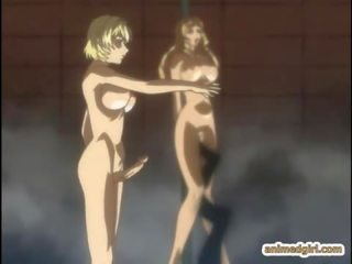 Hentai gaja fica ritual sexo por transsexual anime