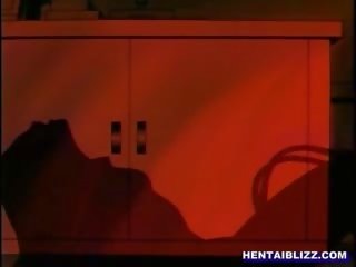 Bigtits anime jente varmt ridning pikk i den bil