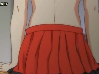 Punapää anime sweety masturboimassa