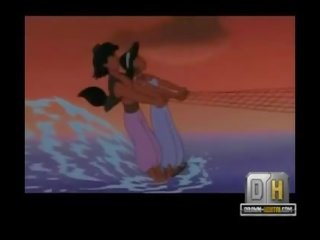 Aladdin 色情 海滩 性别 同 茉莉
