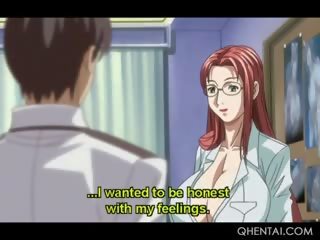 Excited Hentai Teacher In Huge Tits Rides Students Dick In