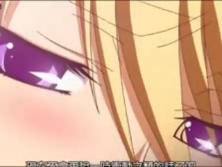 Blondýnka anime rozpustilá dívka s kolo kozičky