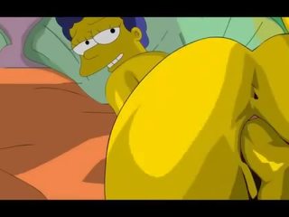 Simpsons পর্ণ homer হ marge