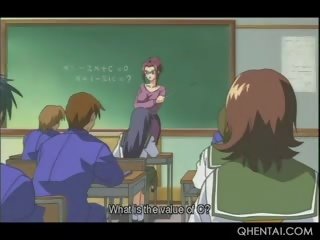 Verdzība hentai skola skolotāja tvaika noplūde viņai studenti dzimumloceklis