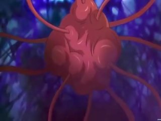 Pinkhead şirret rammed tarafından olgun swinger tentacles