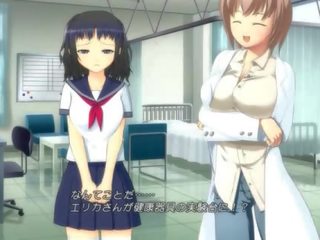 Anime söpöläinen sisään koulu yhdenmukainen masturboimassa pillua