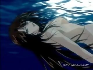 Poesje fingered anime seks slaaf slurps heet spuiten