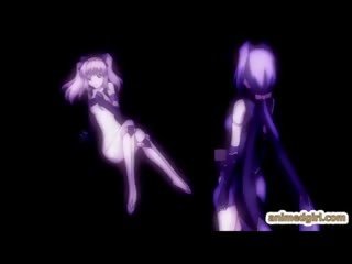 Hentai cutie príťažlivé fucked podľa transsexuál anime