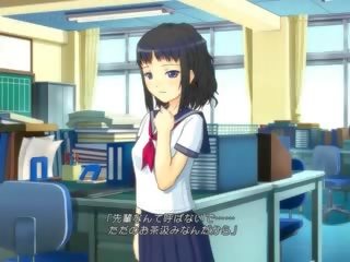 Anime cutie in scuola uniforme masturbare fica