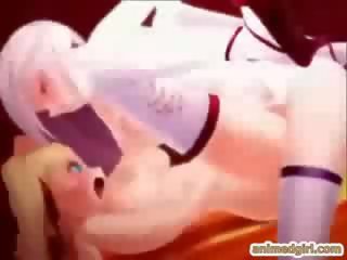 3D hentai maid gets hot drilled by shemale anime