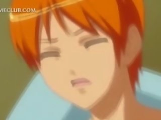 Sýkorka třel 3d anime dívka sání kohout v detail