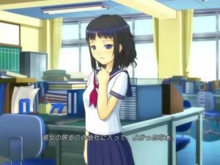 3d anime koolitüdruk saab suu perses