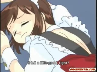 Hentai Maid Gets Shoved Carrot Into Her Wetpussy