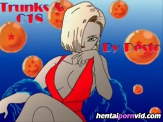 Dragon 球 z hentai_ android 18 和 trunks
