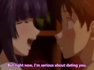 Ištvirkęs romantika anime klipas su necenzūruotos didelis papai scenos