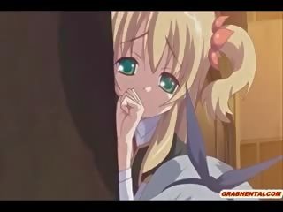 Hot hentai cutie brutally tentacles poking