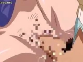 Barmfager anime babe blir pupper sugd og gnidd